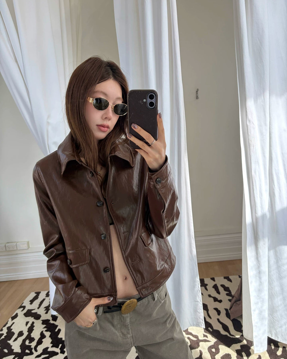 Route 66 Vintage Waxed Leather Jacket