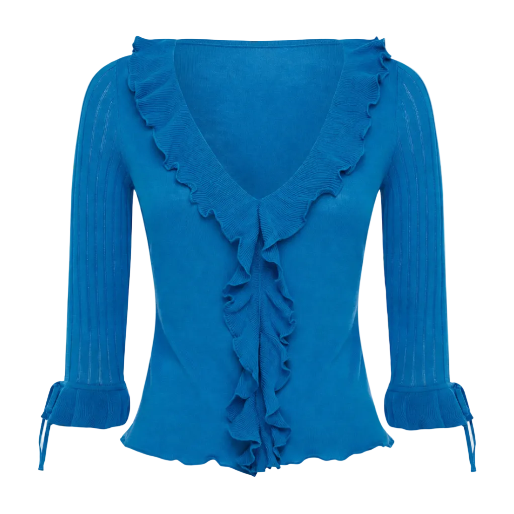 Imsorry | Rosalie Ruffle Knit Top