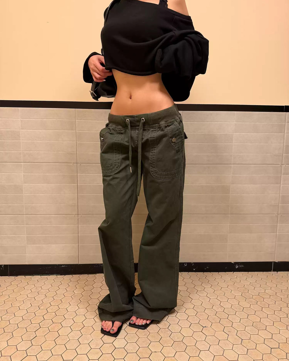 Ryder Low-Rise Drawstring Utility Pants