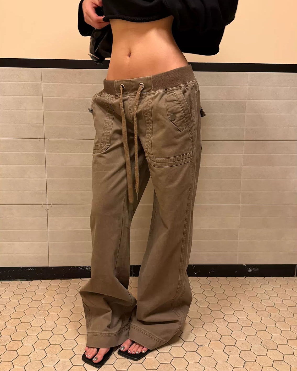 Ryder Low-Rise Drawstring Utility Pants