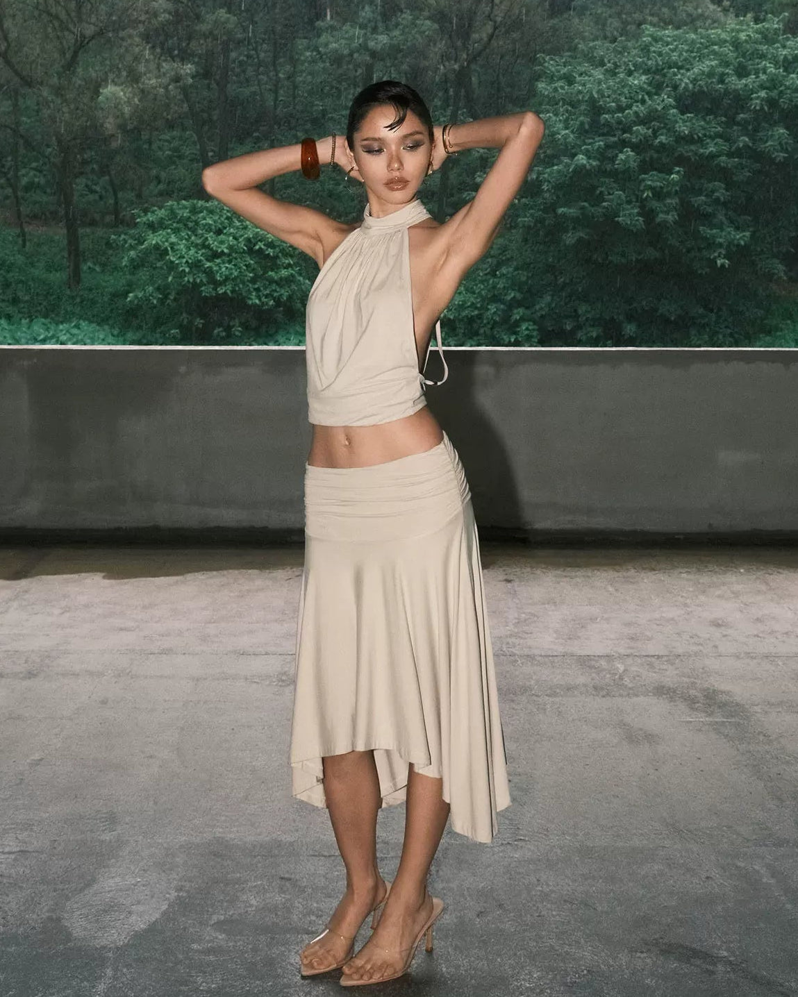 Elle | Selena Open Back Halter Top