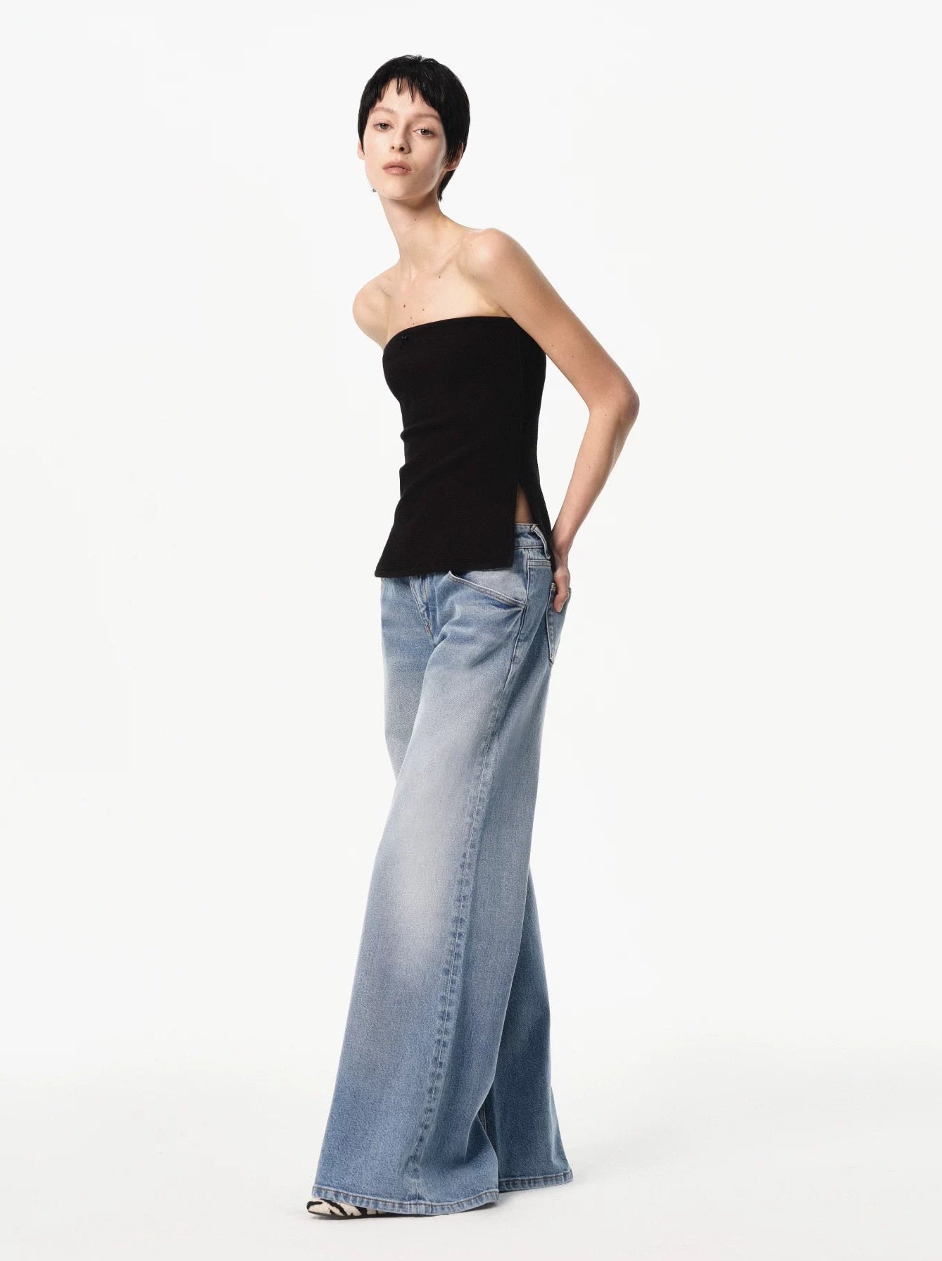 Elle | Multiway Strapless Sheer Top