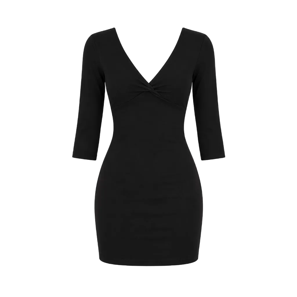 Sienna Open-Back V-Neck Mini Dress