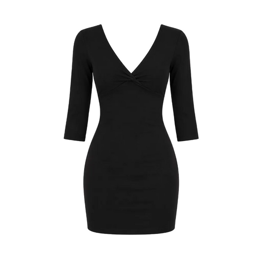 Sienna Open-Back V-Neck Mini Dress