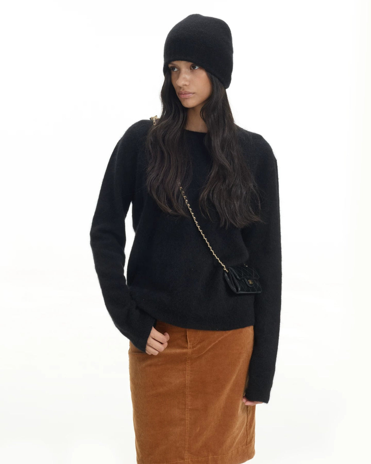 Silk Cashmere Wool Crewneck Sweater