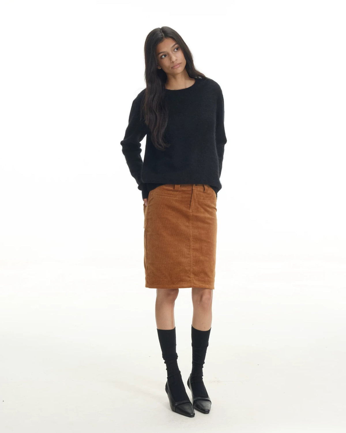 Silk Cashmere Wool Crewneck Sweater
