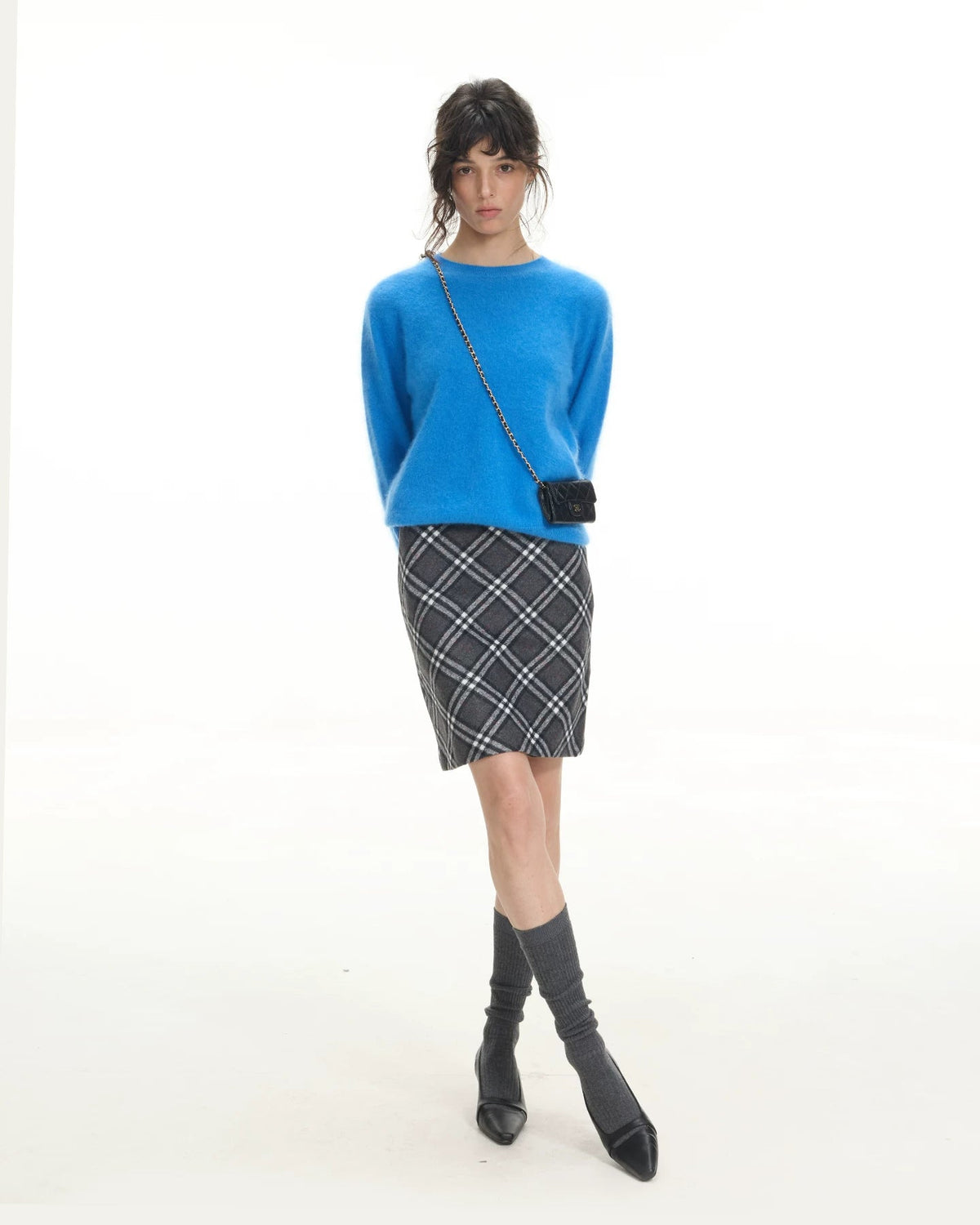 Silk Cashmere Wool Crewneck Sweater