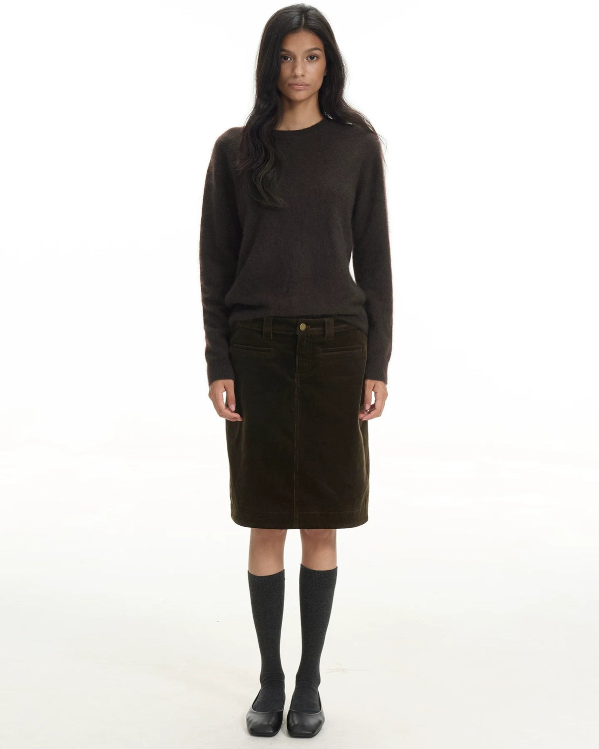 Silk Cashmere Wool Crewneck Sweater
