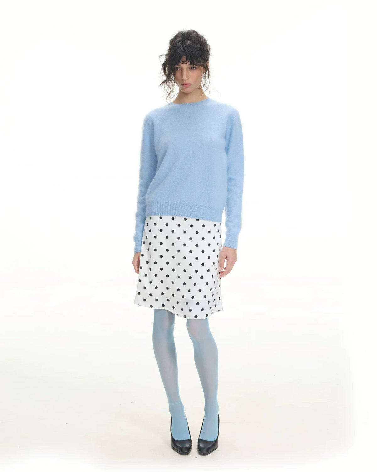 Silk Cashmere Wool Crewneck Sweater