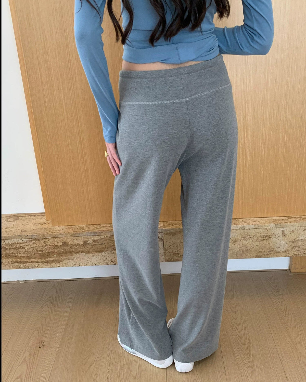 Soft Drawstring Wide-Leg Pants