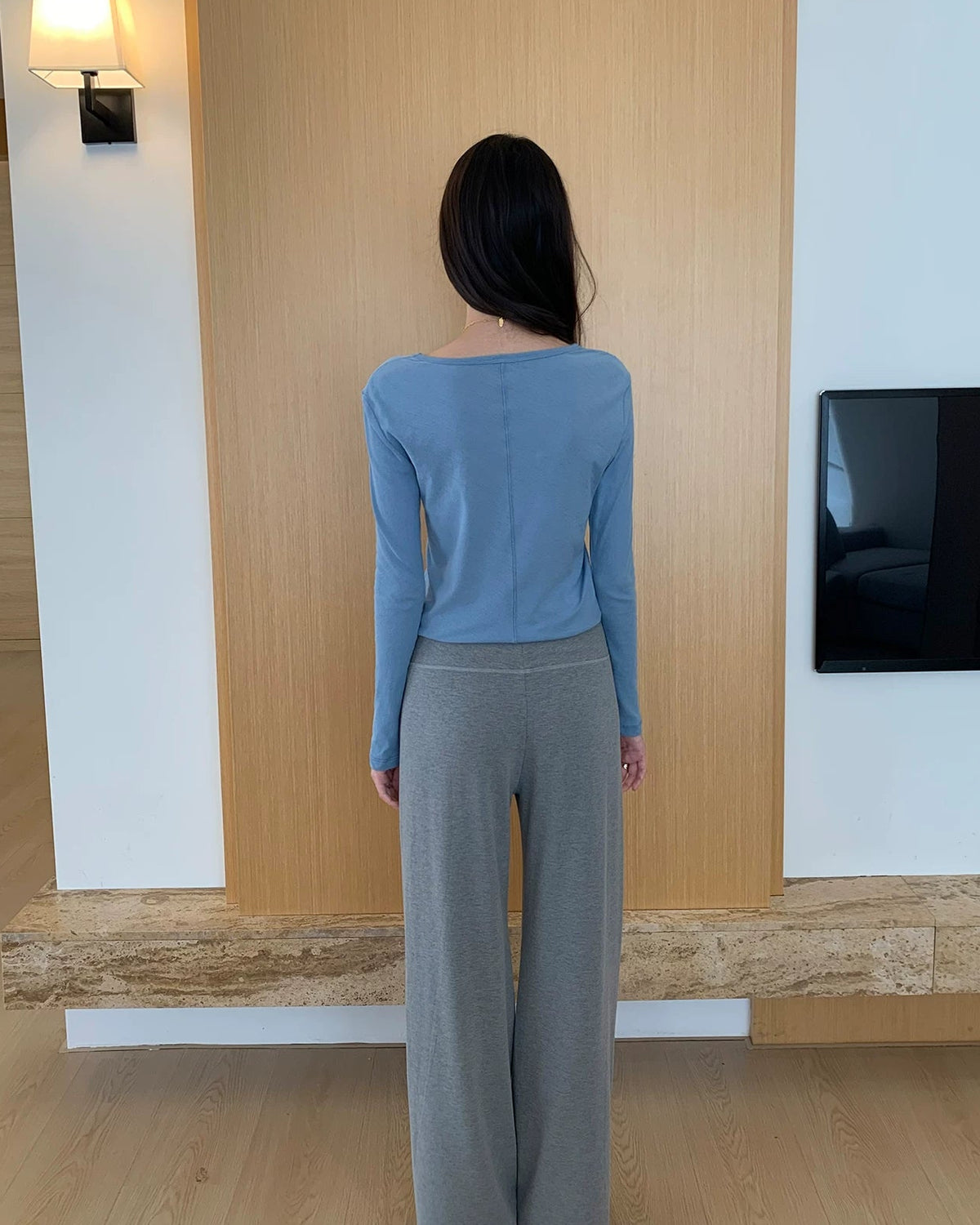 Soft Drawstring Wide-Leg Pants