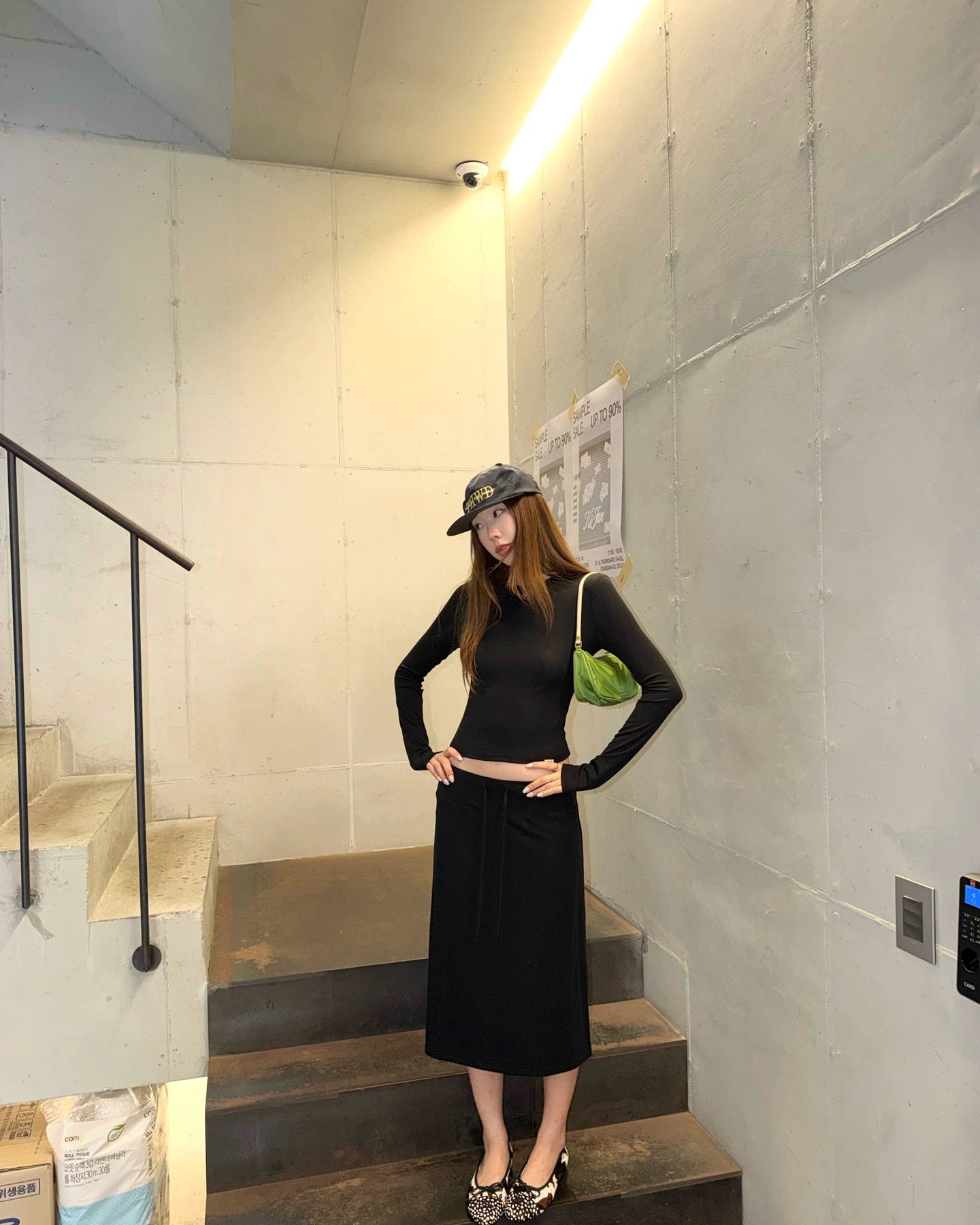 Ran | Soft Lyocell Modal Long Sleeve & Midi Skirt Set