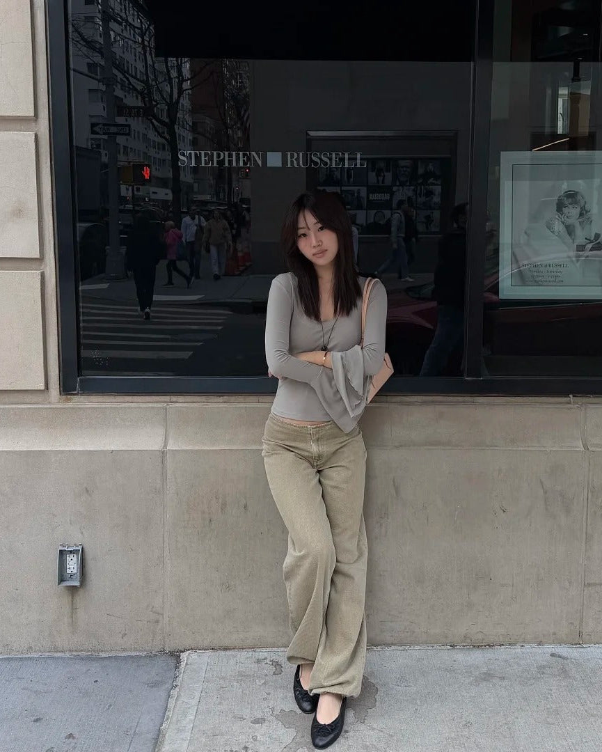 Sport Low-Rise Drawstring Jeans