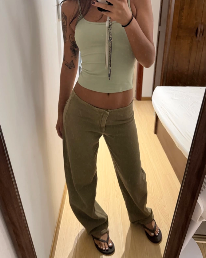 Sport Low-Rise Drawstring Jeans