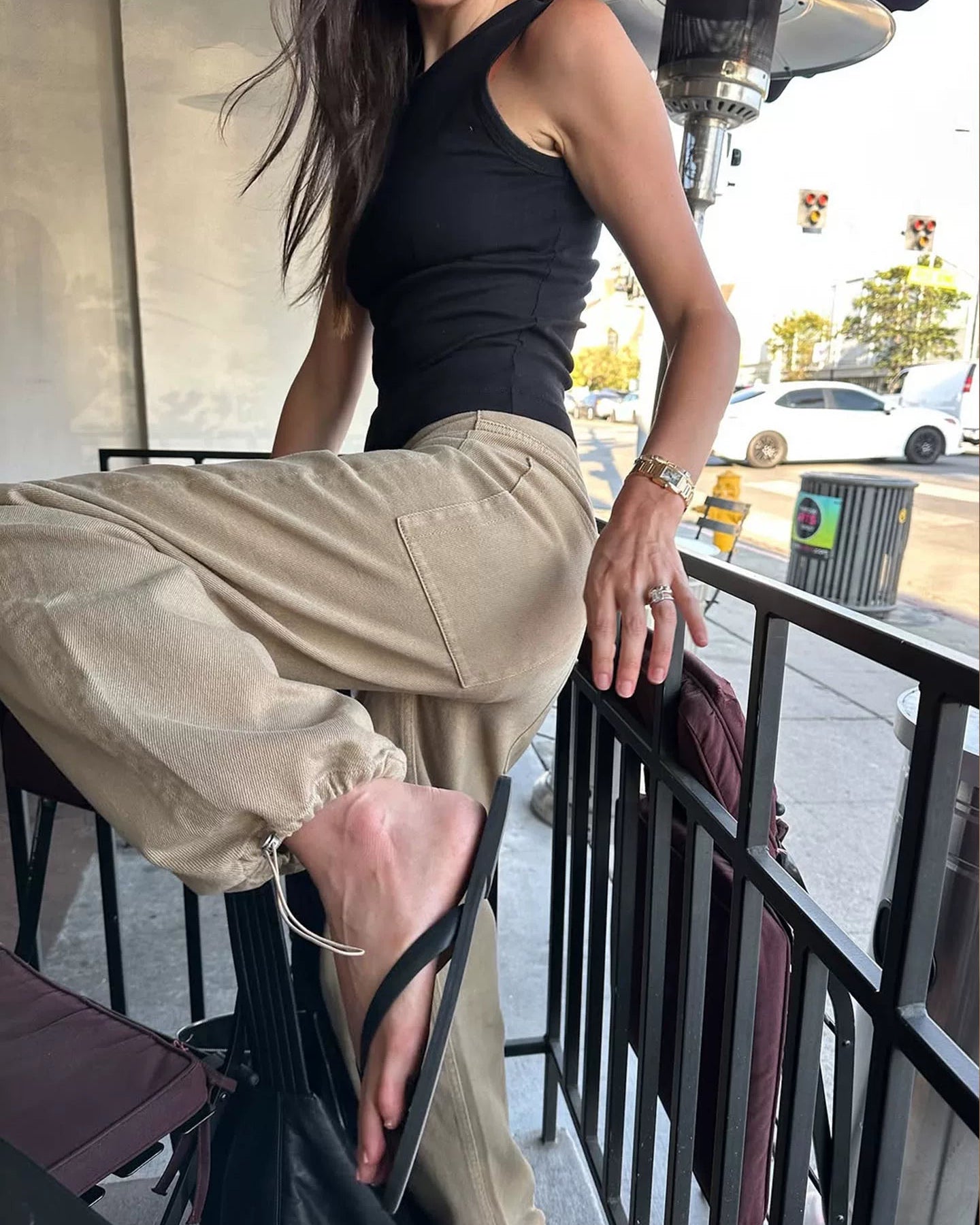 Elle | Sport Low-Rise Drawstring Jeans