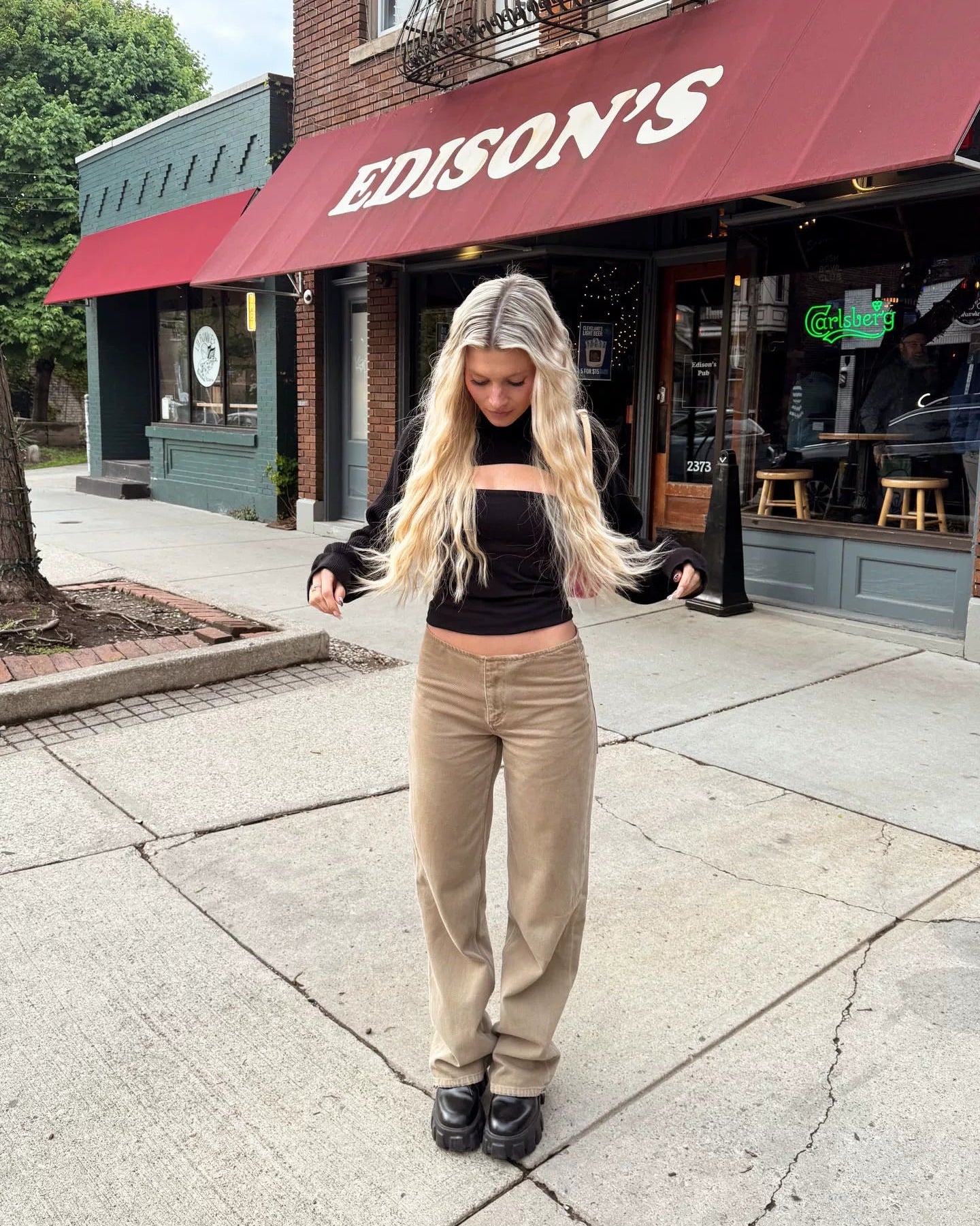 Elle | Sport Low-Rise Drawstring Jeans
