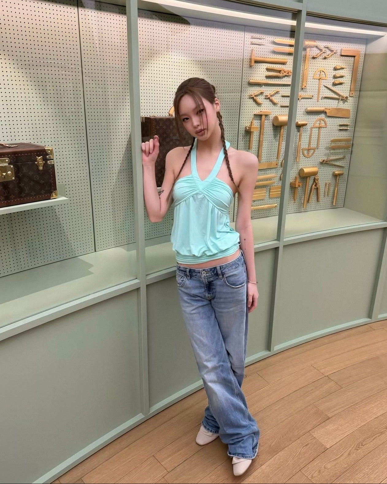 Elle | Tess Halter Draped Top