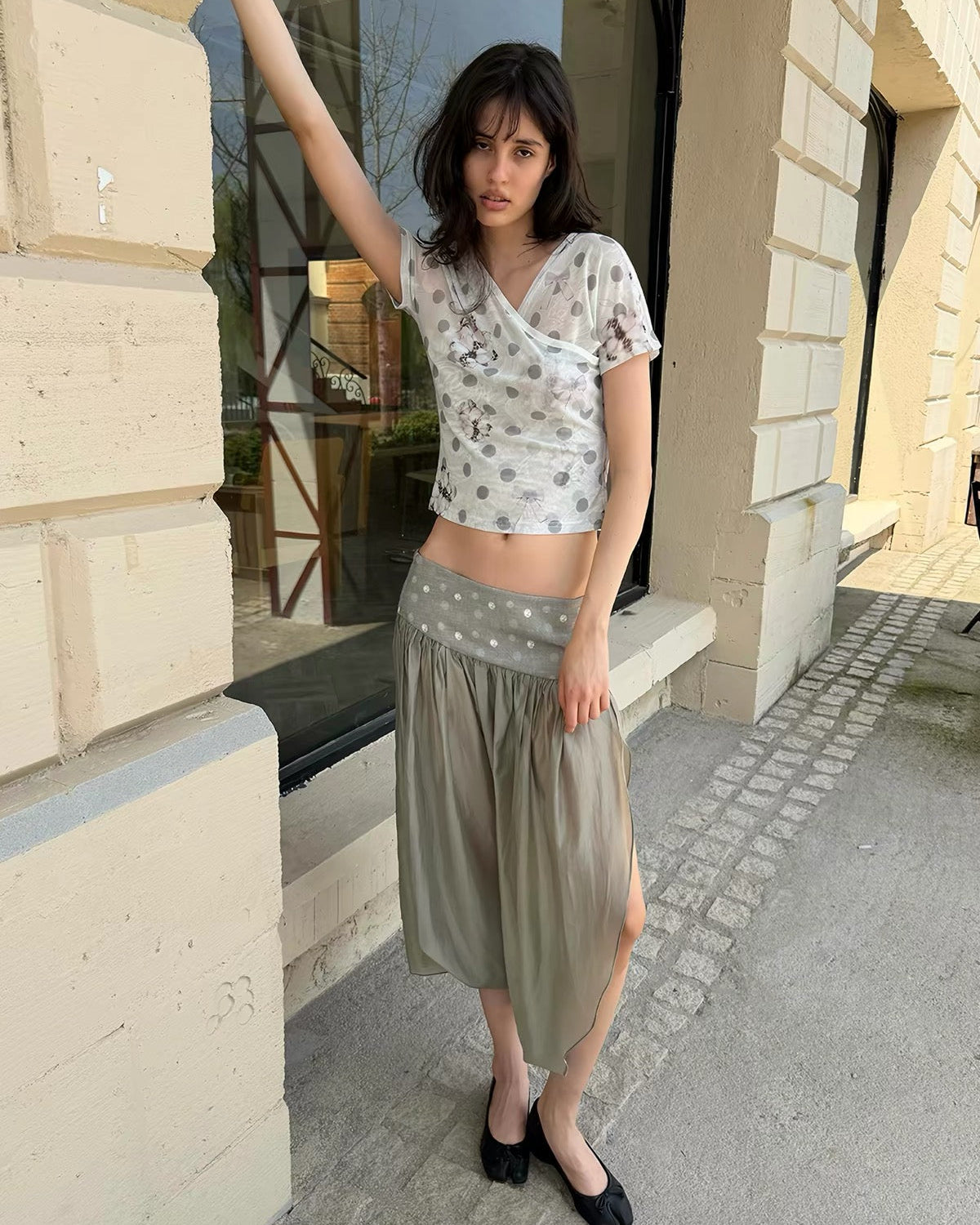 That’s Neat | “Wavepoint” Polka Dot Skirt Pants