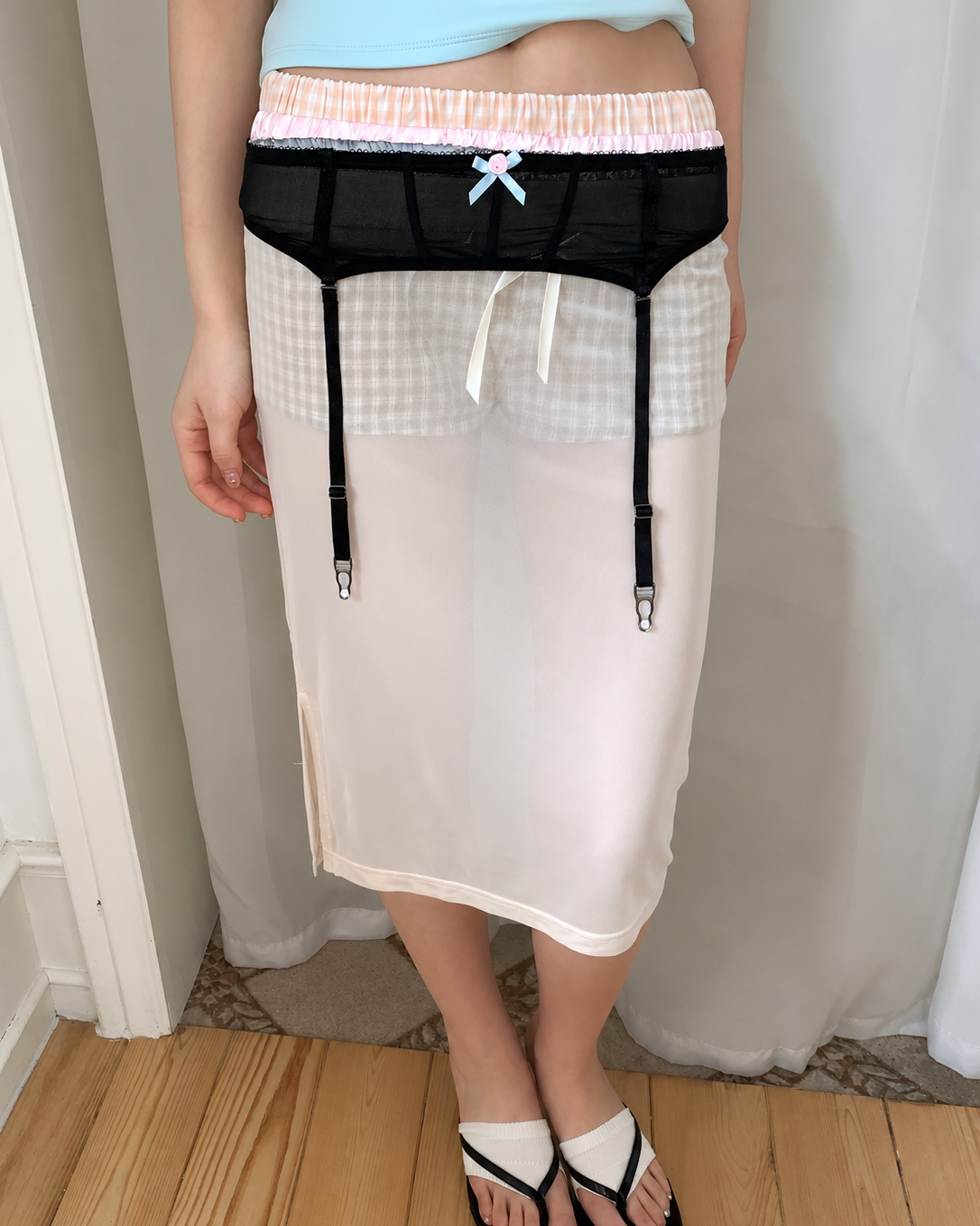 The outliers jewerly box | Sheer Mesh Garter Belt