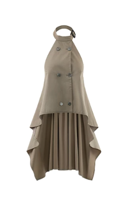 0122stepll | Trench Inspired Halter Vest Top