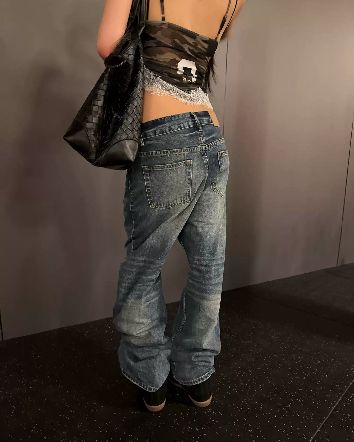 Elle | Vintage Distressed Baggy Jeans