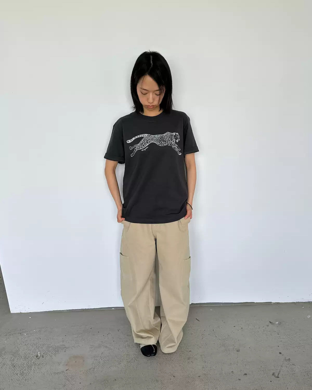 Elle | Vintage Leopard Graphic Cotton T-Shirt