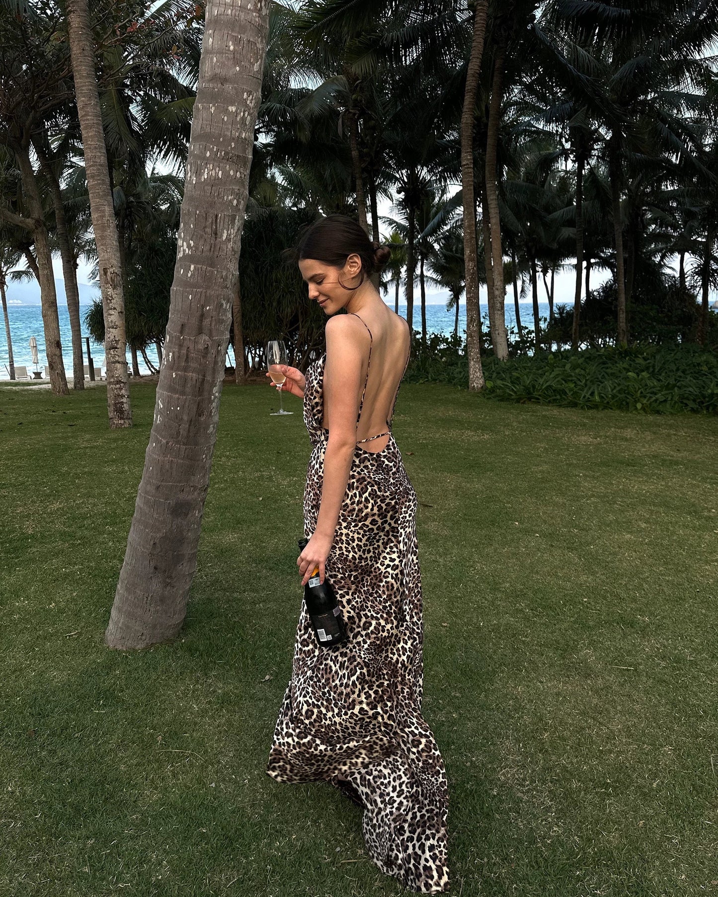 0122stepll | Wild Reverie Leopard Maxi Dress