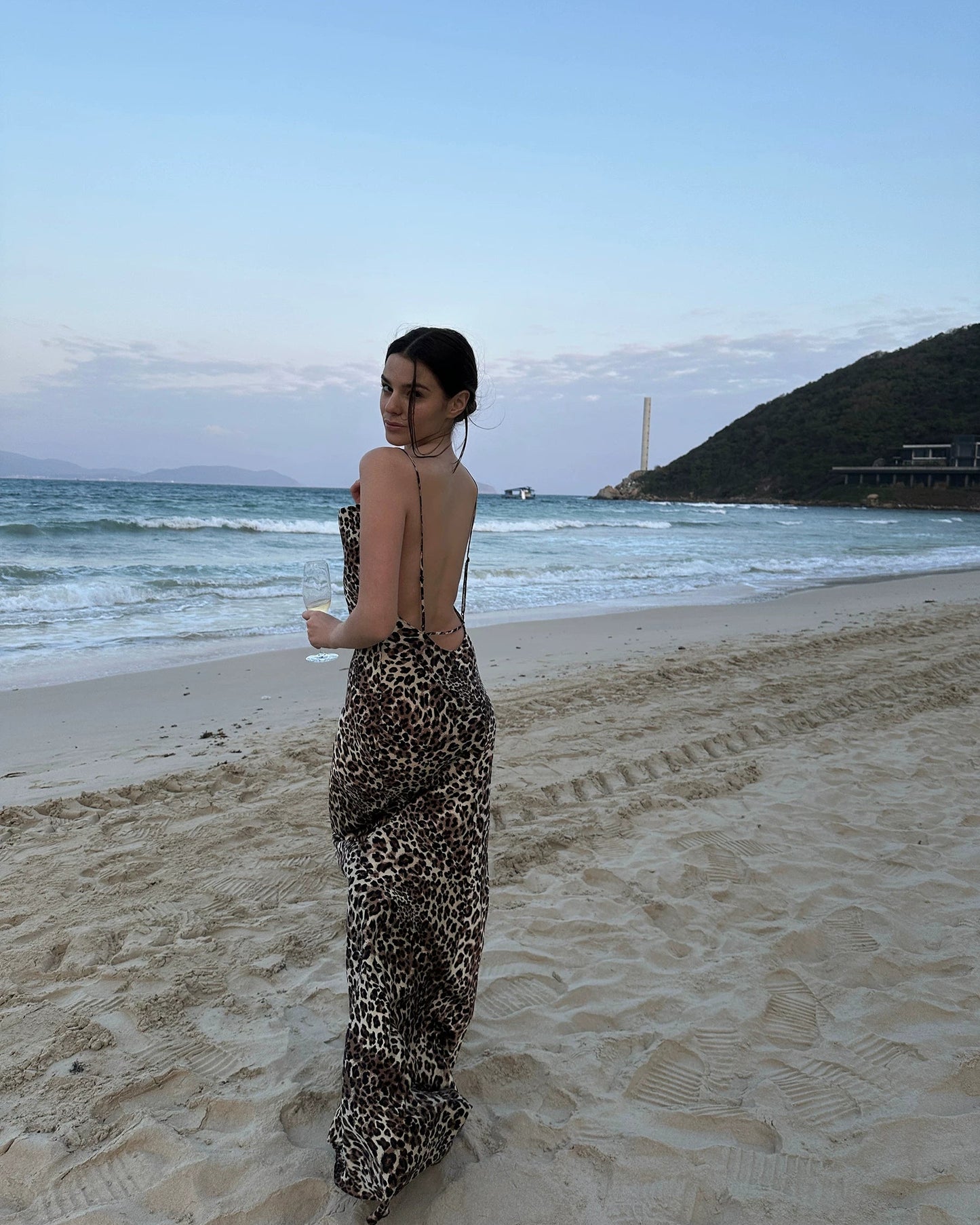 0122stepll | Wild Reverie Leopard Maxi Dress