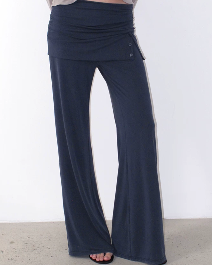 Elle | Wrap Waist Wide Leg Lounge Pants