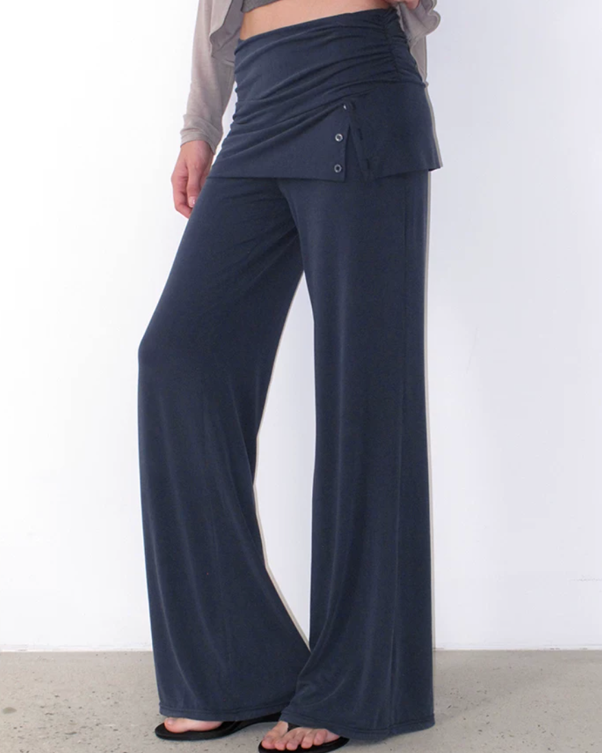 Elle | Wrap Waist Wide Leg Lounge Pants