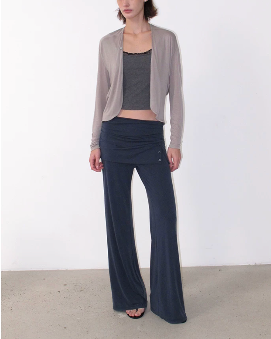Elle | Wrap Waist Wide Leg Lounge Pants