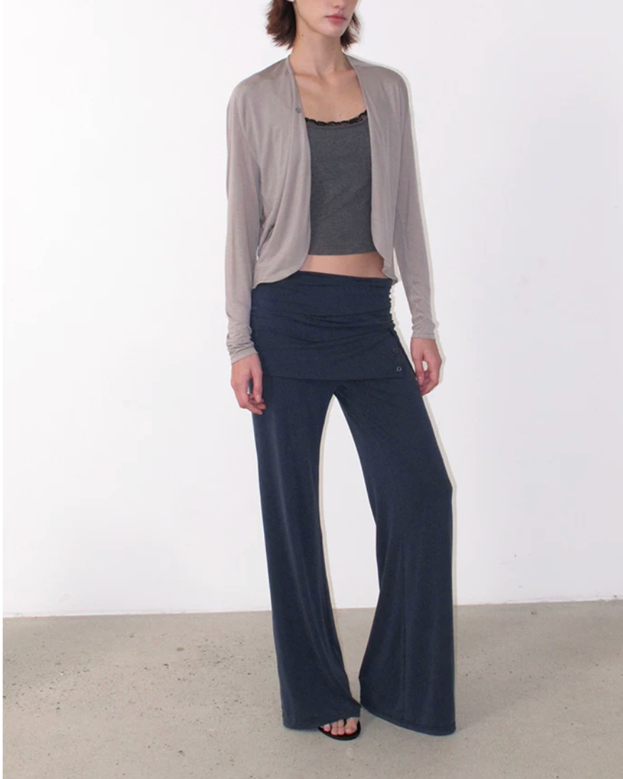 Elle | Wrap Waist Wide Leg Lounge Pants