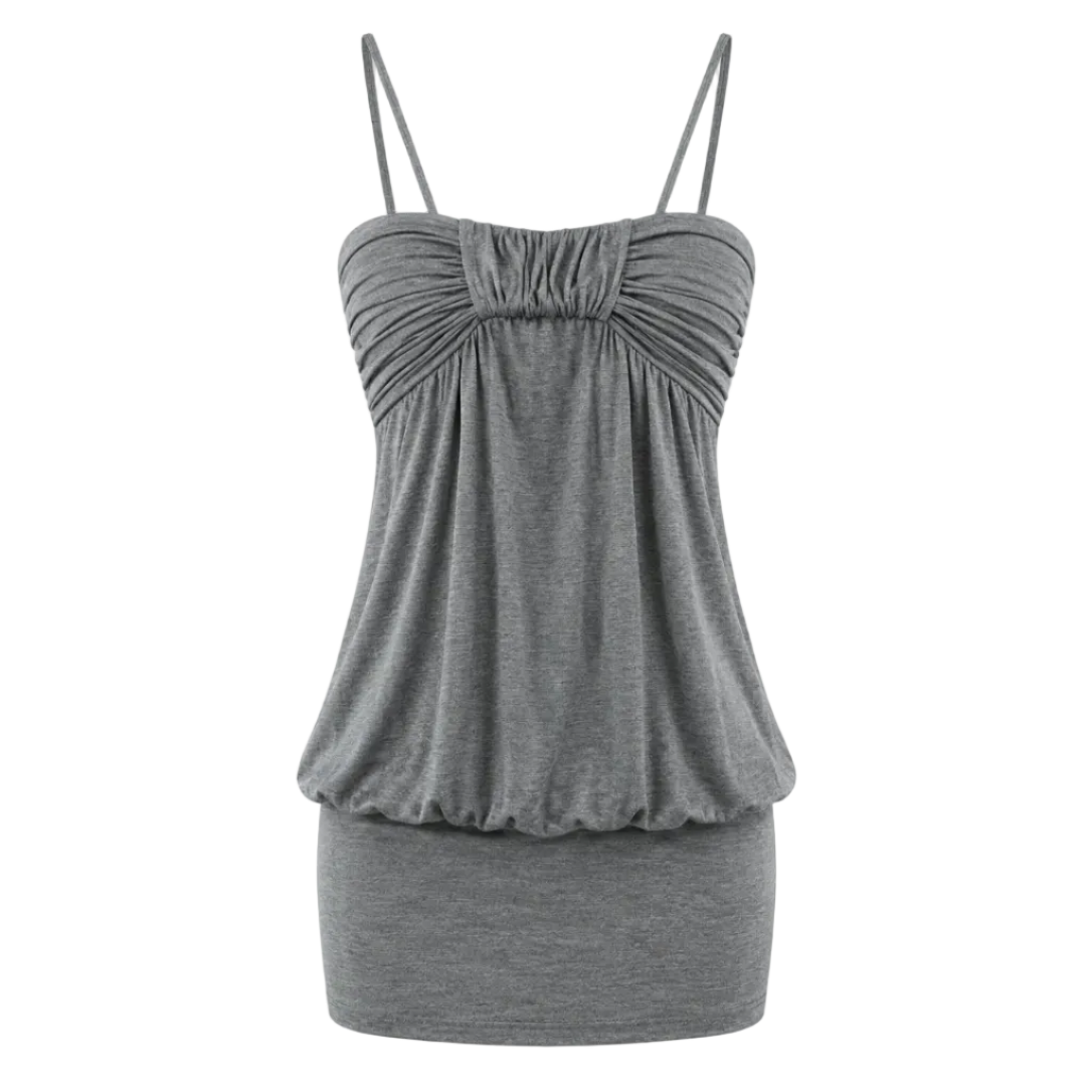 Y2K Ruched Halter Mini Dress