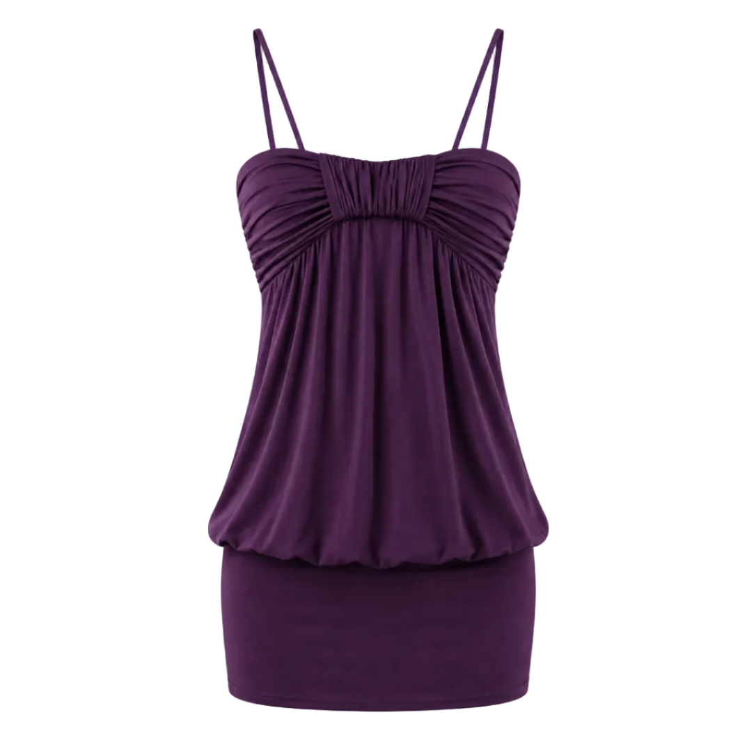 Y2K Ruched Halter Mini Dress