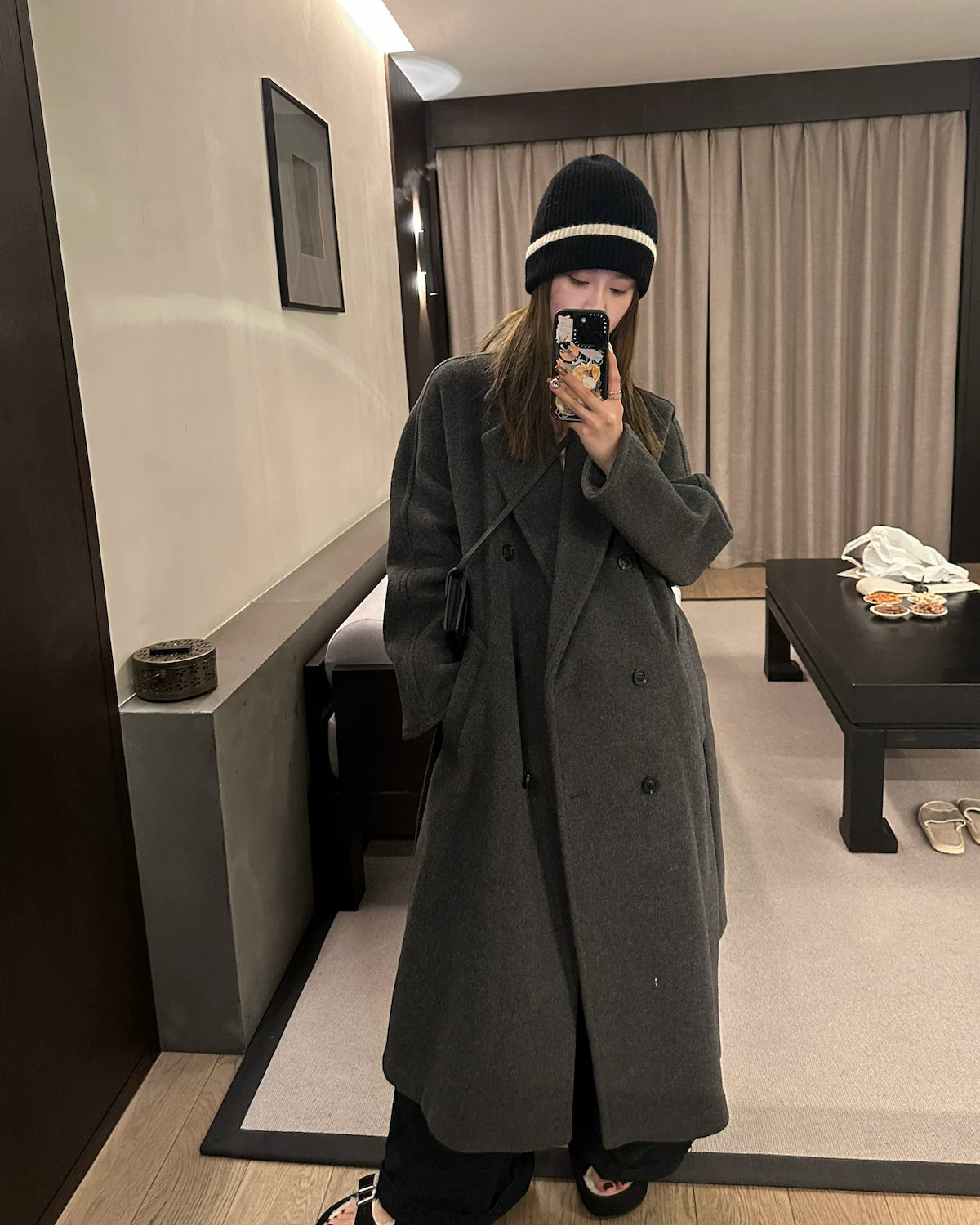Zurich 100% Wool Double-Breasted Coat ——The coat that started Elle Curate.