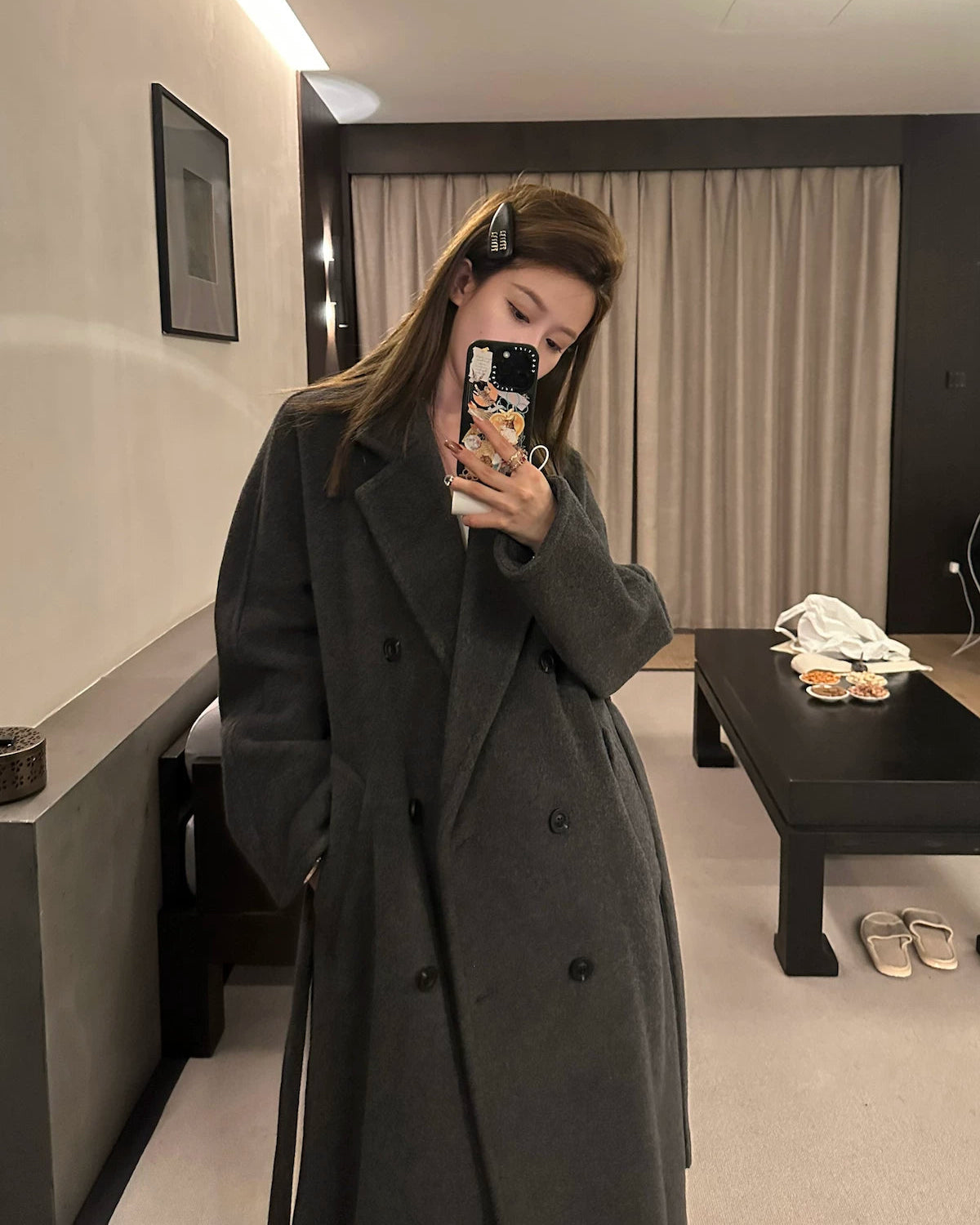 Zurich 100% Wool Double-Breasted Coat ——The coat that started Elle Curate.